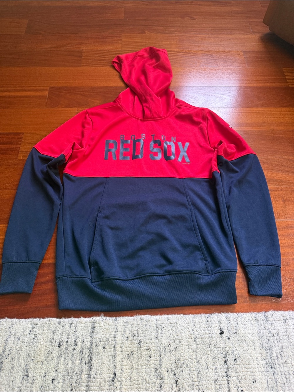 Red and Navy Red Sox youth Pullover Hoodie